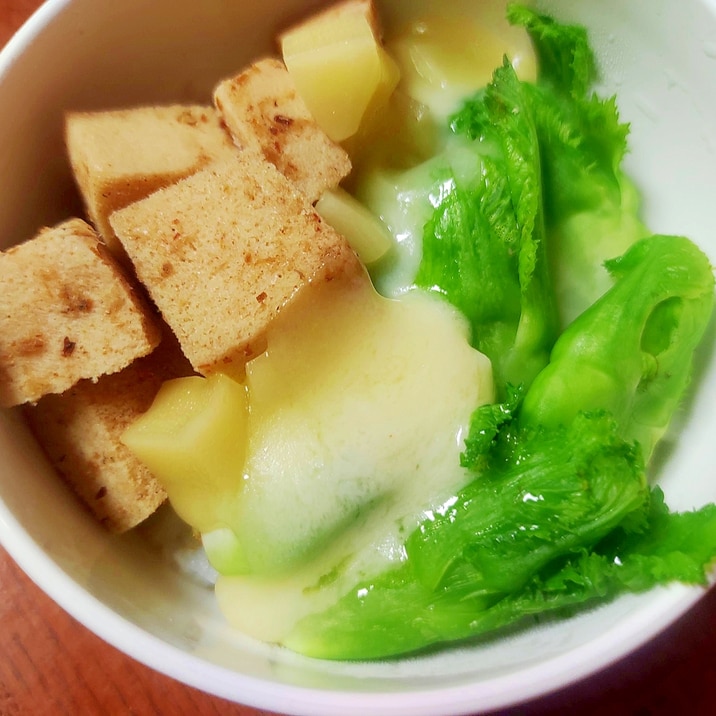 ●簡単幼児食♪高野豆腐＆子持ち高菜の和風ドリア風●